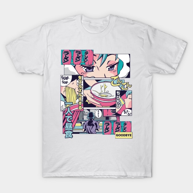 RAMEN SHOP ANIME T-Shirt by madeinchorley